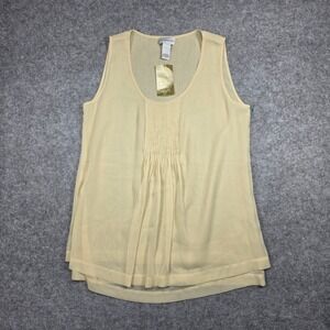 Soft Surroundings Tank Women Medium Parchment Soft Layers Tank Solid